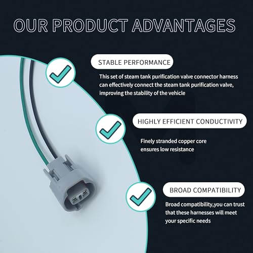 Image of MOMYCAT Connector Wiring Harness 88974056 Compatible with Toyota Yaris Camry Prius RAV4 Honda Civic Mitsubishi 4Runer Replacement for 911-612 EGR