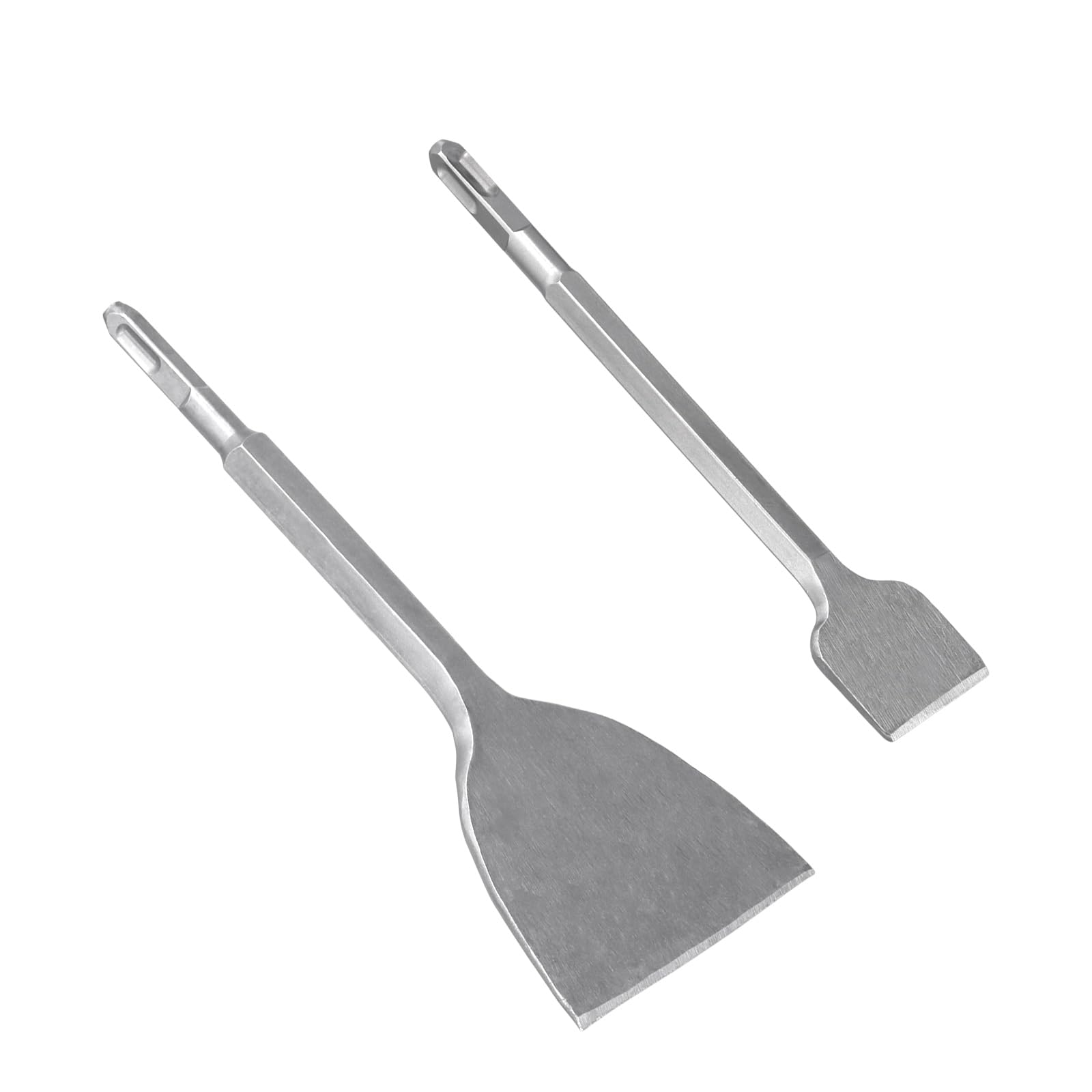 Burin Plat SDS Plus 4 Pièces 230x40mm 280x100mm - Burin à Carrelage pour Béton, Pierre Naturelle, Maçonnerie - Kit de Burins SDS Plus