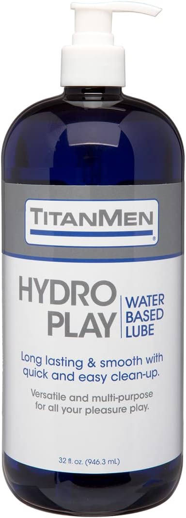 DOC JOHNSON TitanMen Hydro Play – Water Based Lubricant (32 fl. oz.)