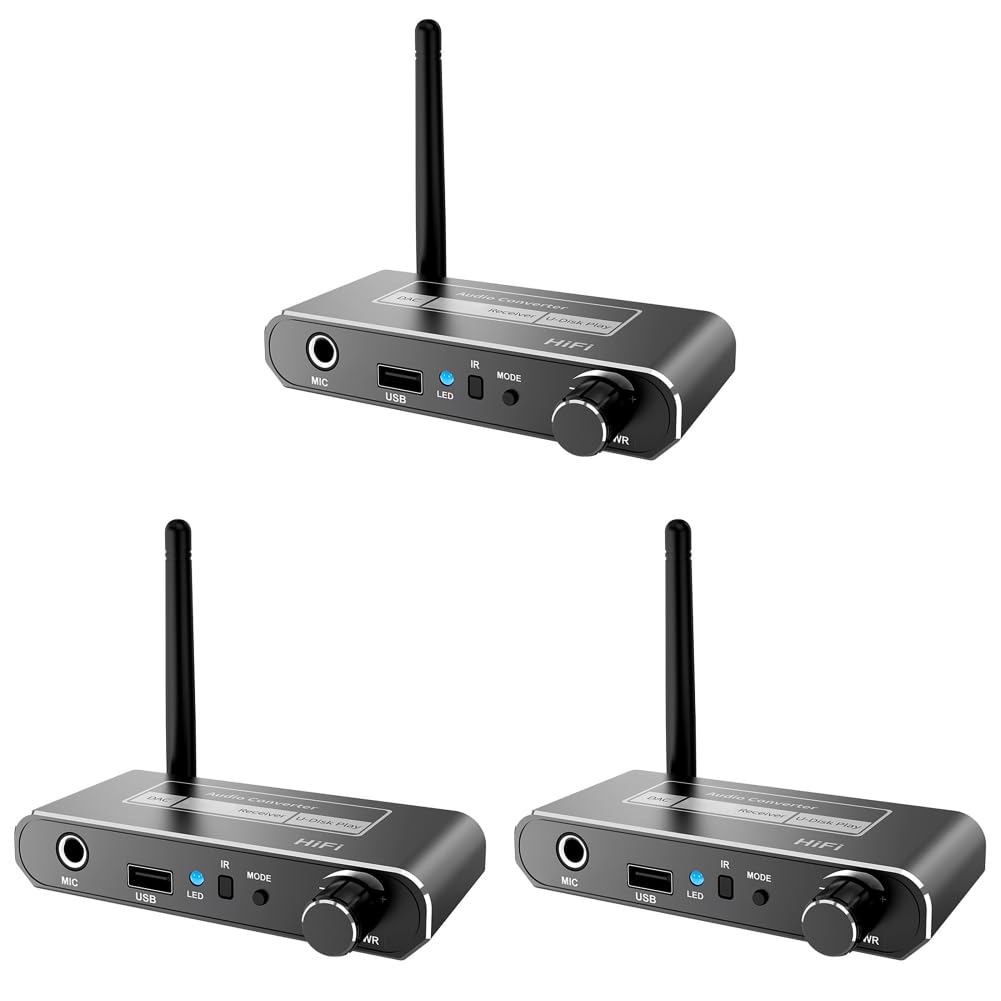 Adapter audio Bluetooth 5 2 AUX RCA koncentryczny USB