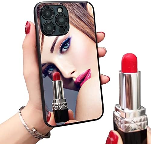 DOSYHUMAN Real Mirror Phone Case with Screen Protectors [2 Pack],Back Luxury Clear View Mirror Case,TPU Bumper Anti-Scratch for Apple iPhone 14 Pro