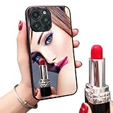 DOSYHUMAN Real Mirror Phone Case with Screen Protectors [2 Pack],Back Luxury Clear View Mirror Case,