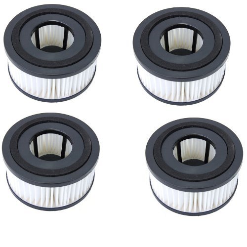 HQRP Washable Filter 4-Pack Replacement for Dirt Devil F15 F-15, 1SS0150000, 3SS0150001 compatible with Easy Lite Quick UD40230 Vac Vacuum Cleaner