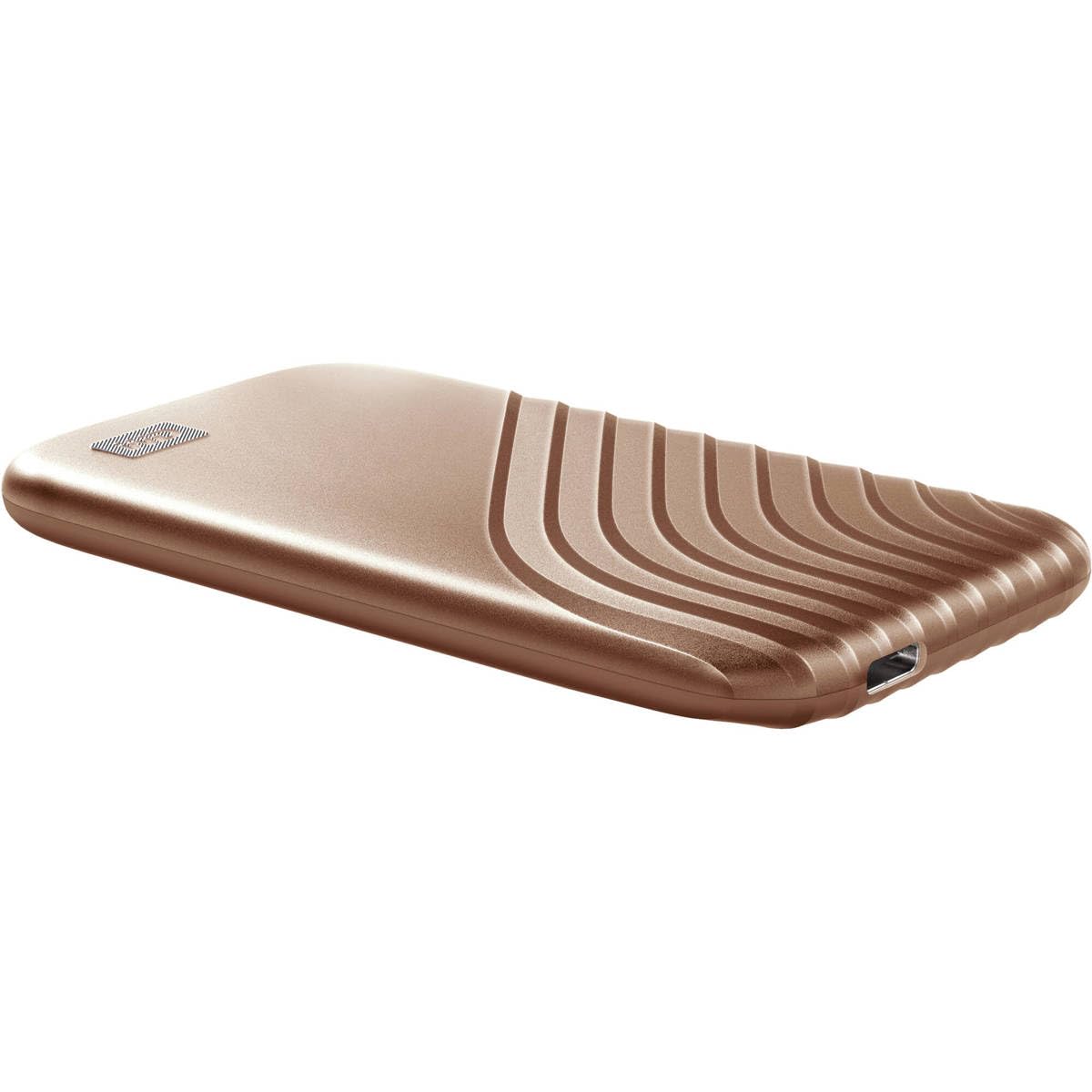 WD My Passport SSD 2 TB mobiler SSD Speicher (NVMe-Technologie, USB-C und USB 3.2 Gen-2 kompatibel, Lesen 1050 MB/s, Schreiben 1000 MB/s) Rose Gold
