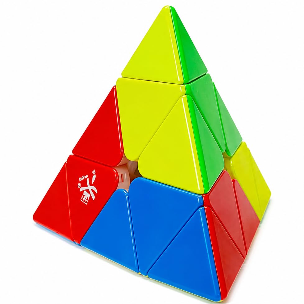 Image of Dayan Pyraminx V3 Magnetic Speed Cube | 10 Magnet Ball-Core | 48-Level Numerical Dual Adjustment & Adjustable Core Magnets | Lightweight 60g Professional Stickerless Pyraminx Puzzle