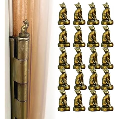 Cat Gargoyle Magnet, Cat Gargoyle Door Hinge, Cat Gargoyle, Cat Gargoyles, Cat Gargoyles for Door Hinges, Hinge Heads Decorative Topper Magnetic, Cat Gargoyles Magnetic (20Pcs) Cover