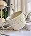 TREEWOO Taza de café grande de cerámica y taza de desayuno con asas Imagen de TREEWOO Taza de café grande de cerámica y taza de desayuno con asas
