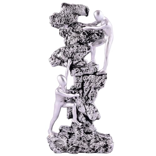 Image of AshLova Men Climb on wall Showpiece for Home Decor Showpiece, Atlas Sculpture for Office Table Decor Multicolour - 10