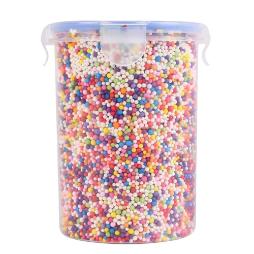 DECORA 80000 Pieces Foam Balls Slime Supplies Colorful Foam Beads 2-3mm for Art Homemade Slime Wedding and Party Decorations