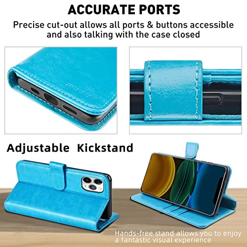 Etui iPhone 11 Pro Max MONASAY coque bleu clair idéale pour vos déplacements - 4