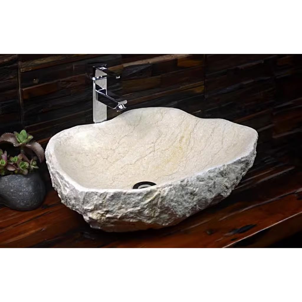 Fregadero del Baño Lavabo sobre encimera de piedra, lavabo al aire libre creativo moderno, baño, hogar, balcón