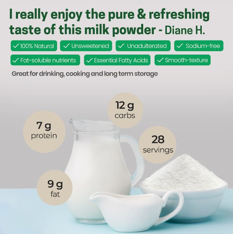 Image of Z Natural Foods Premium Whole Milk Powder - Pasteurized Dry Milk, 2 lb