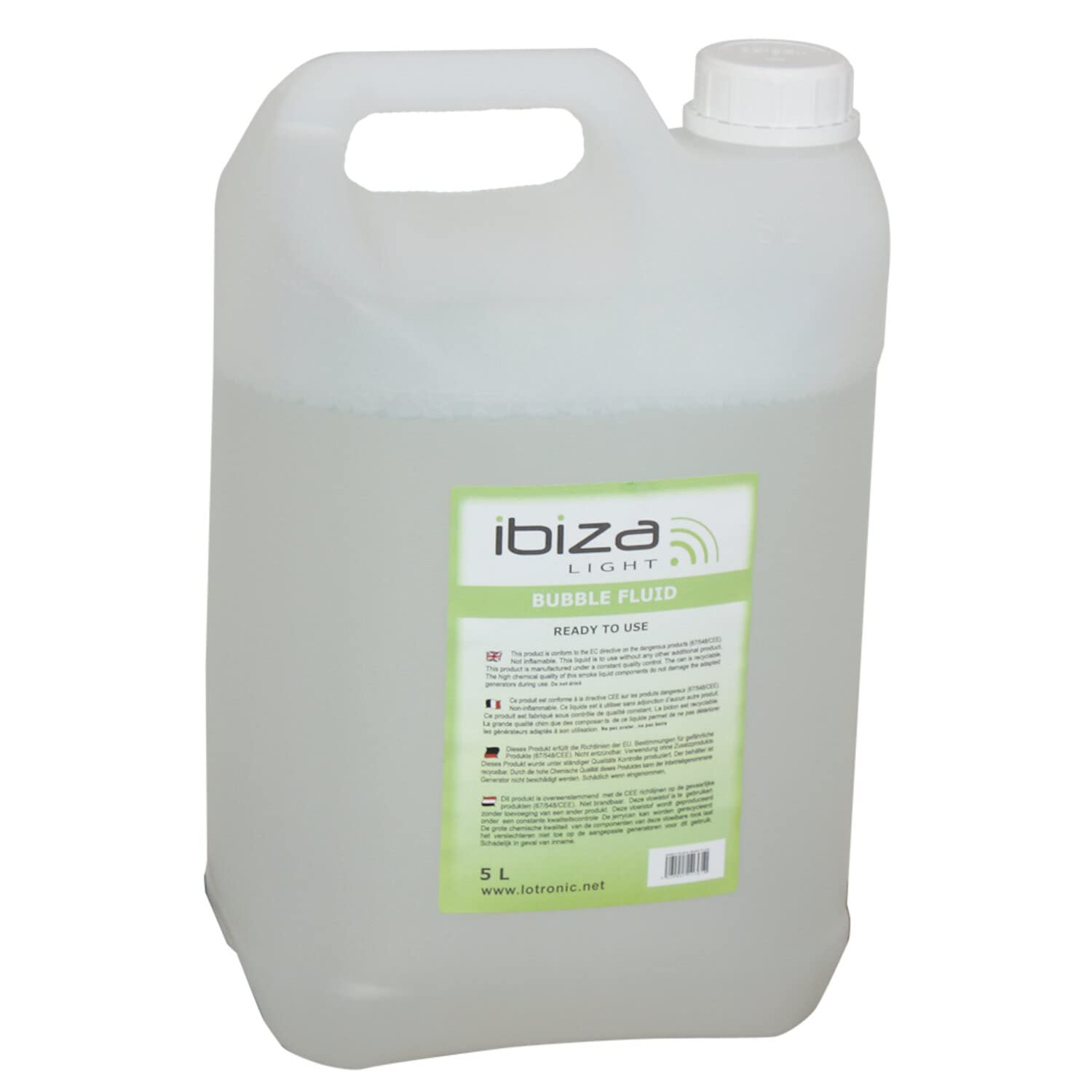 Ibiza - BUBBLE5L - Líquido para máquina de burbujas - 5 litros