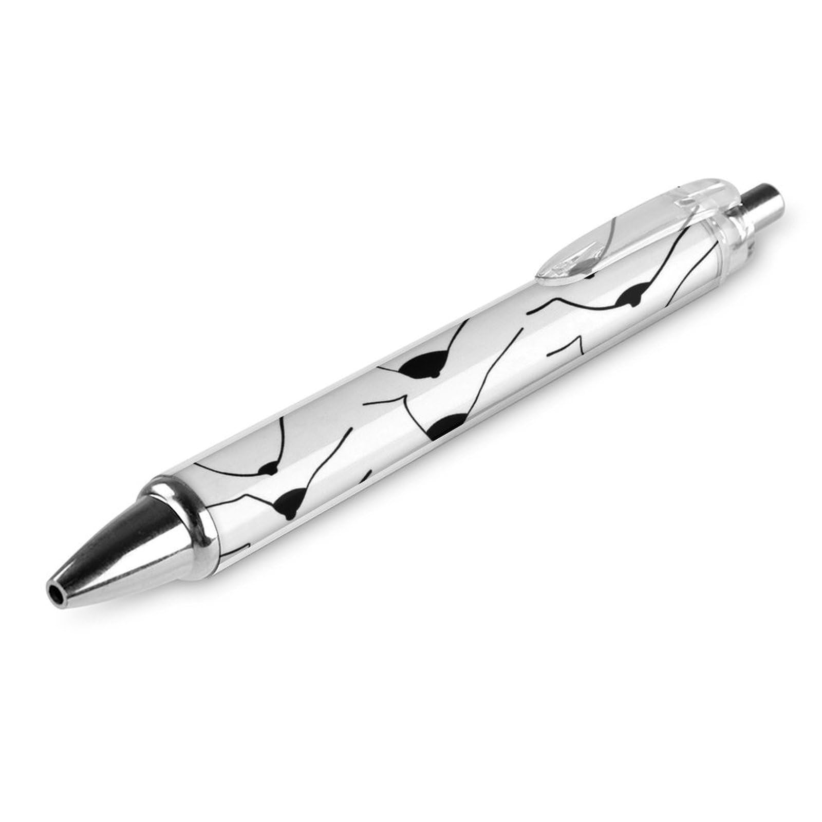 THKVSV Men's Smooth Writing Pen Premium Retractable Ballpoint Pen With Quick Dry Ink Abstract Boobs Breast