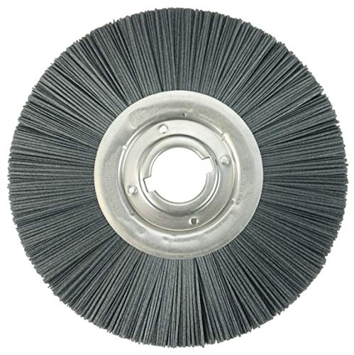 Image of Weiler 85014 12 inch Rectangular Filament Nylox Wheel, 80SC Fill, 2 inch Arbor Hole, Composite Metal Hub, Made in The USA (Pack of 2)