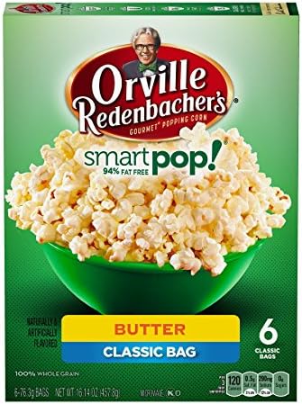 Orville Redenbacher's Smart Pop! Butter Flavored Popcorn (2 Pack) 6 Count Boxes