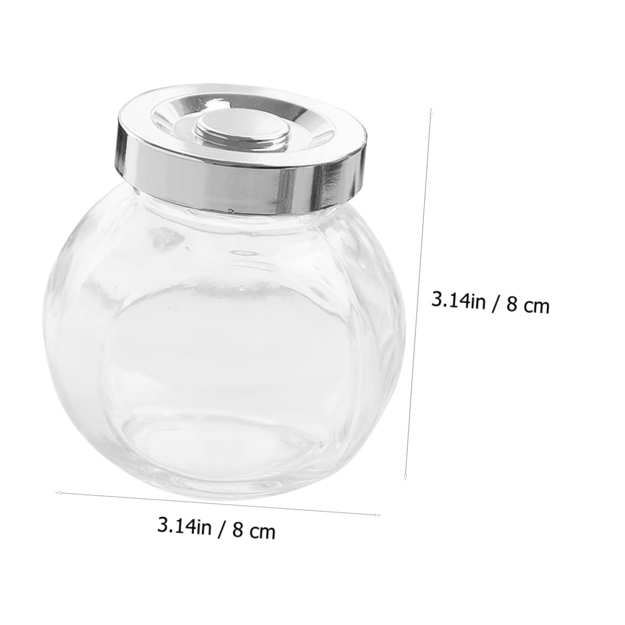 Frascos Sellados de Vidrio Transparentes, 8 Piezas para Cocina