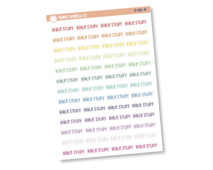 Amazon.com: Bible Study Label Planner Stickers, Script