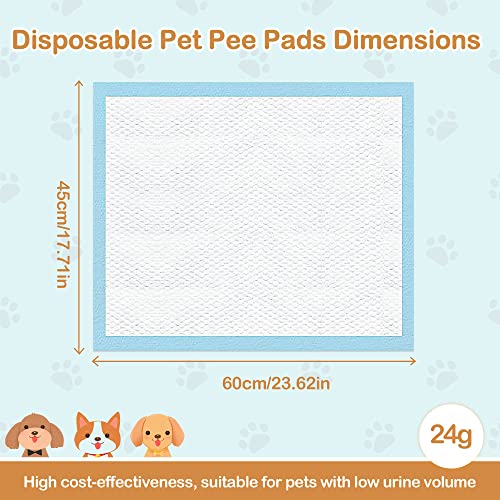 Image of Dog and Puppy Pee Pads with Leak-Proof Quick-Dry Design for Potty Training, Standard Absorbency, Regular Size, 17.7 inch x 23.6 inch Inches - Pack of 5 Suitable for Small and Medium Breeds