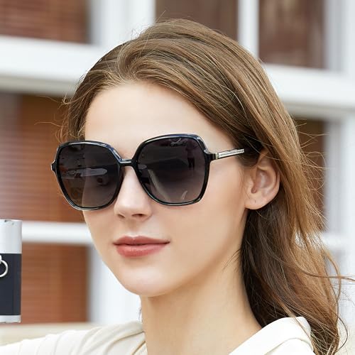 ZENOTTIC Polarized Sunglasses for Women Vintage Oversized Square Sun Glasses Ladies Shades UV400 Protection2