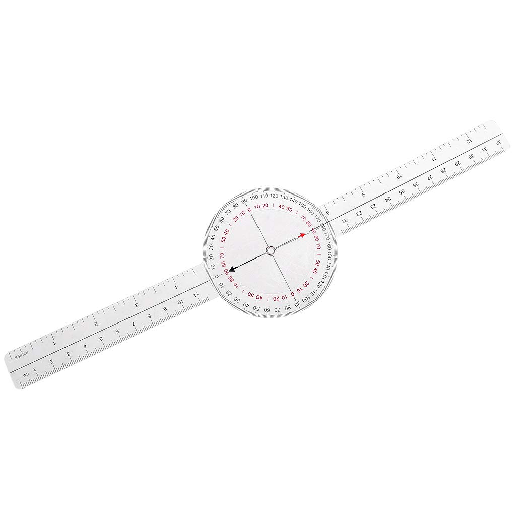 Goniometro Medico 33 cm Righello Calibrato Ortopedia Angolo Dito Spinale
