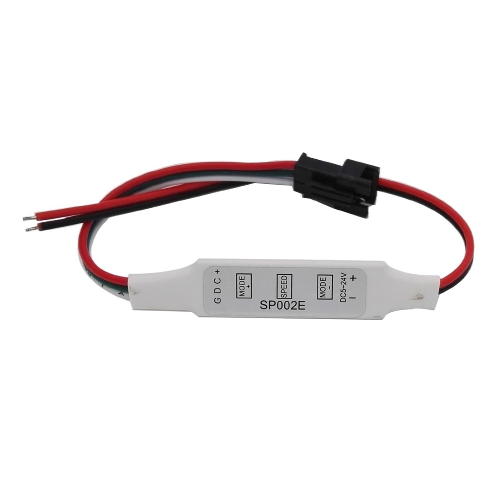 Controlador LED SP002E que soluciona los fallos de parpadeo en tiras de píxeles de hasta 24V