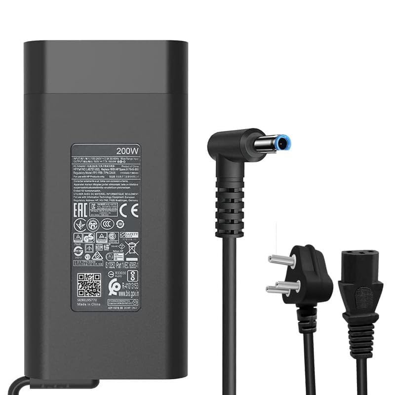 Image of 200W AC Replacement Charger Fit for HP Omen Pavilion 15 16 17 Victus 15 16 Zbook 15 17 ZBook Fury Create Studio Envy 15 2020 TPN-DA10 Gaming Laptop Power Adapter Supply