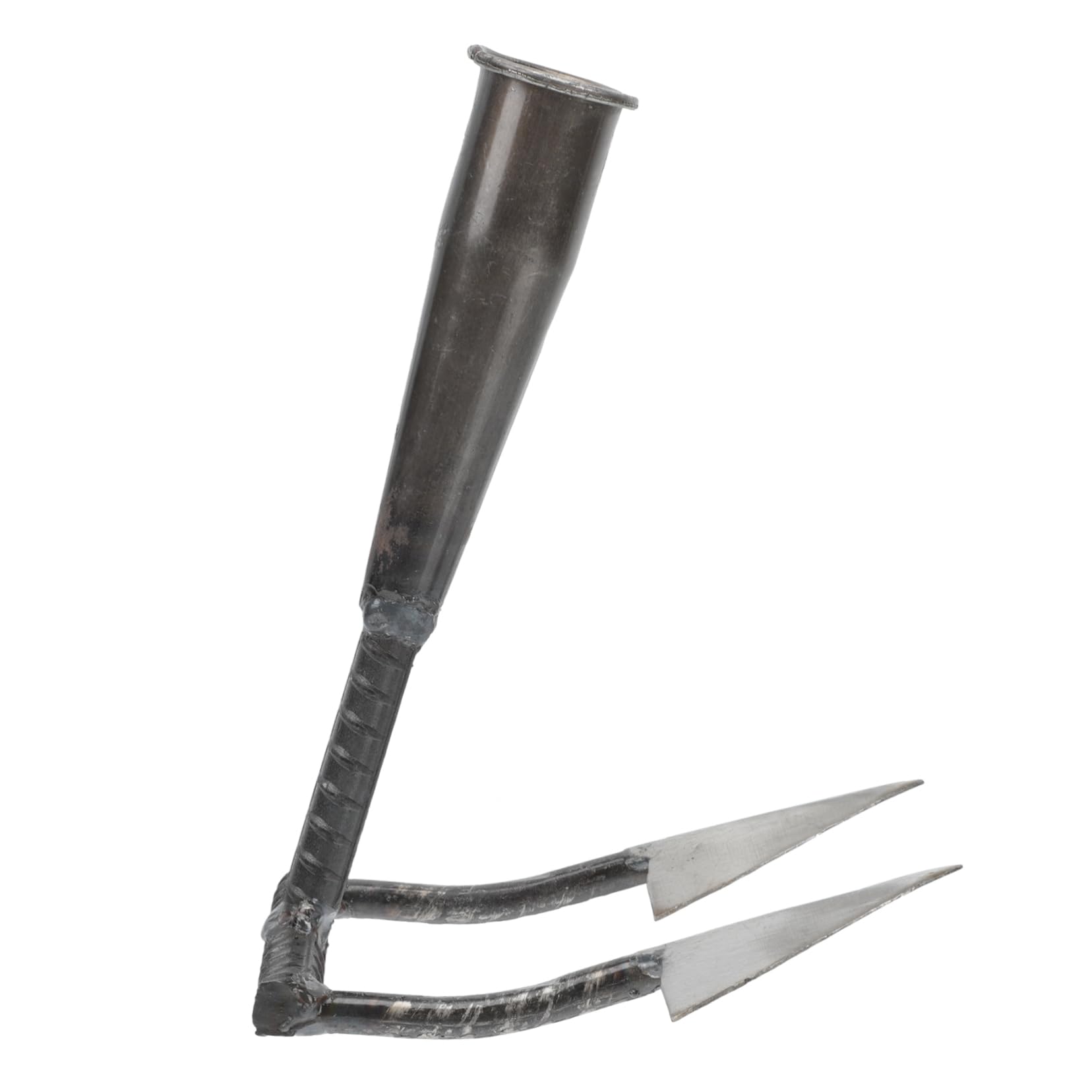 BESPORTBLE 2 Piezas Azada Triangular Césped Herramienta Manual De Trabajo Pesado Azada De Invernadero Arar La Azada Cabeza De Azada De Jardinería Azada De Mano del Parque Silver Acero Carbono