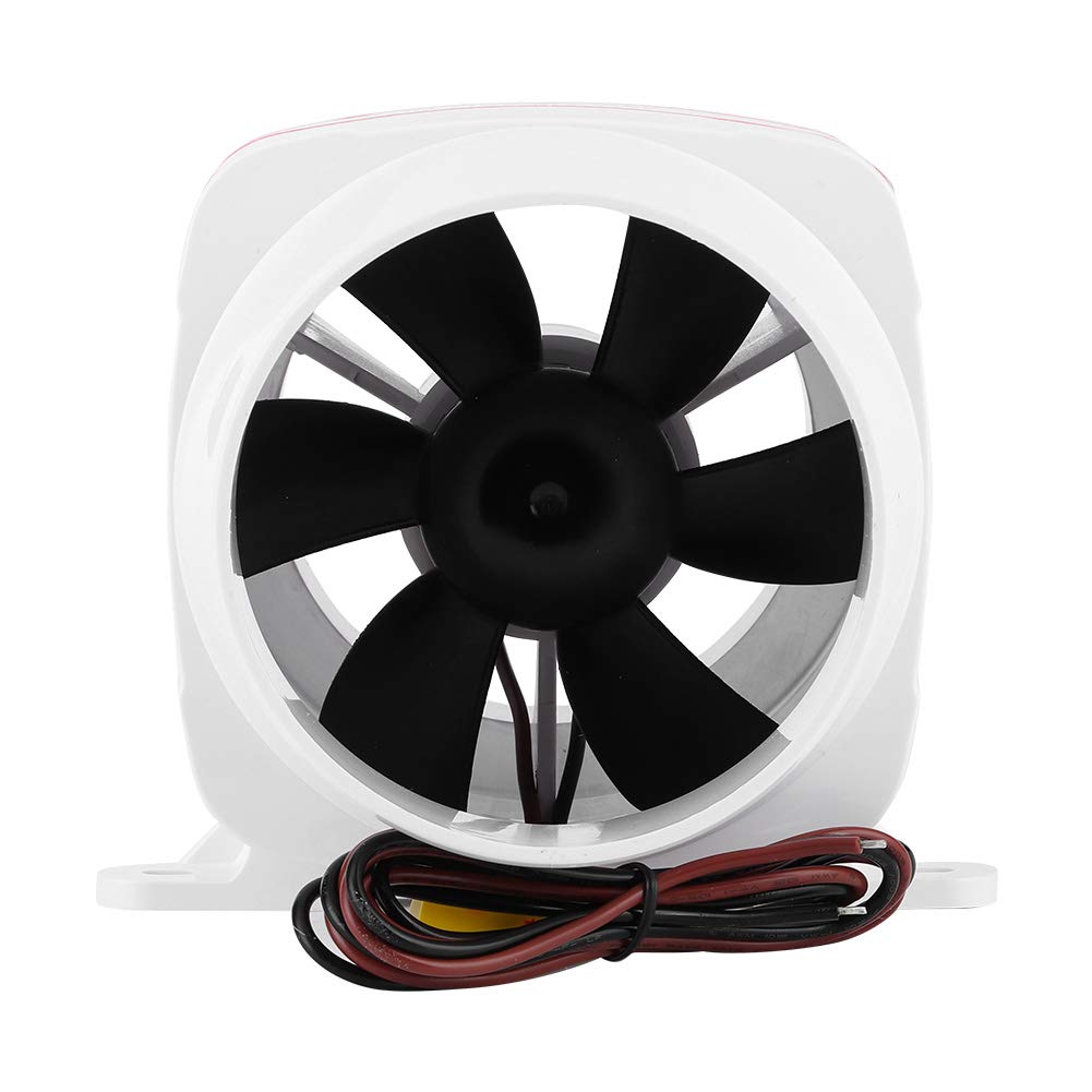FUZHUI 4in 270CFM Bilge Air Blower, in Line Marine DC Electric Fan, Boat Accessory, 12V, White, High Airflow Efficiency