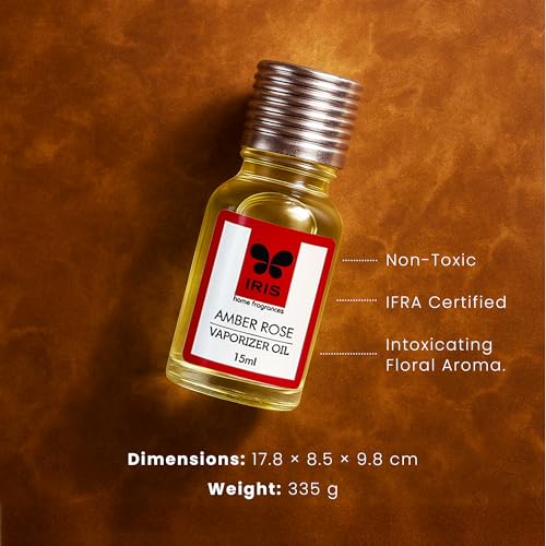 Image of IRIS Home Fragrance -Amber Rose 15ml Fragrance Vaporizer Oil for Diffuser, refill for oil burners /vapourizer