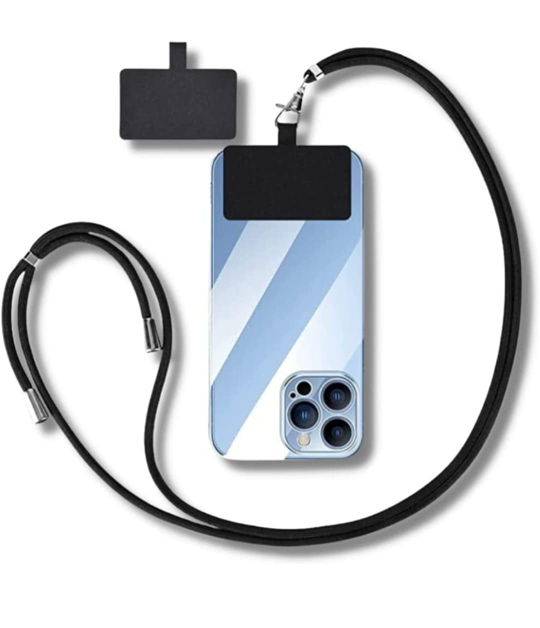 TE Mobile Phone Lanyard With Adjustable Strap | Phone Strap For Crossbody Or Hanging Around The Neck | Compatible With All Smartphones | Phone Safety Strap | Phone Accessories (Black) (B0CQXGTJBH) Amazon Price History, Amazon Price Tracker