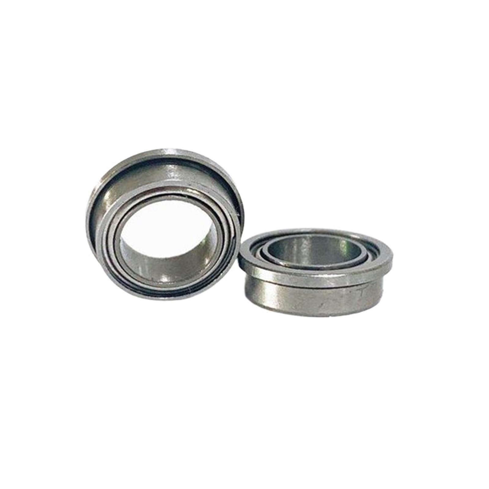 SFJSFIMQ 5 Pieces FR168ZZ Flange Bearing 6.35x9.525x3.175 mm deep Groove Ball Bearing R168 FR168 ZZ FR168Z Miniature inch Flange Bearing(FR168-ZZ)