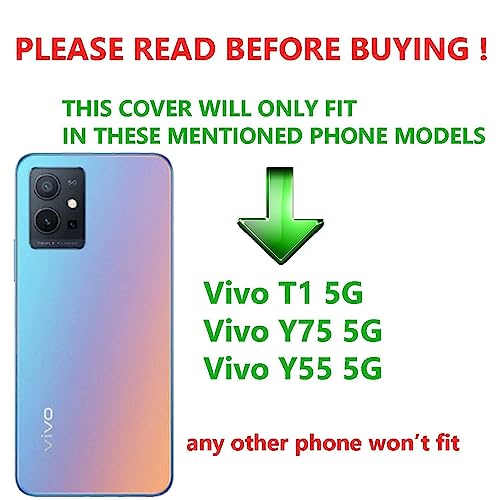 Image of KC Back Cover for Vivo T1 5G, Vivo Y75 5G & Vivo Y55 5G Round Flower Mirror Electroplated Soft Silicone Camera Protection Case - Pink