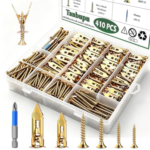 Tanbupu 410pcs Self-Drilling Anchor Kit