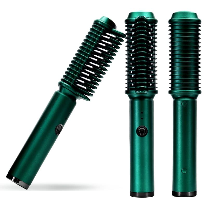 Plancha para el cabello recargable 3D con peine, rizador eléctrico, uso en seco y mojado, plancha caliente miniatura 7