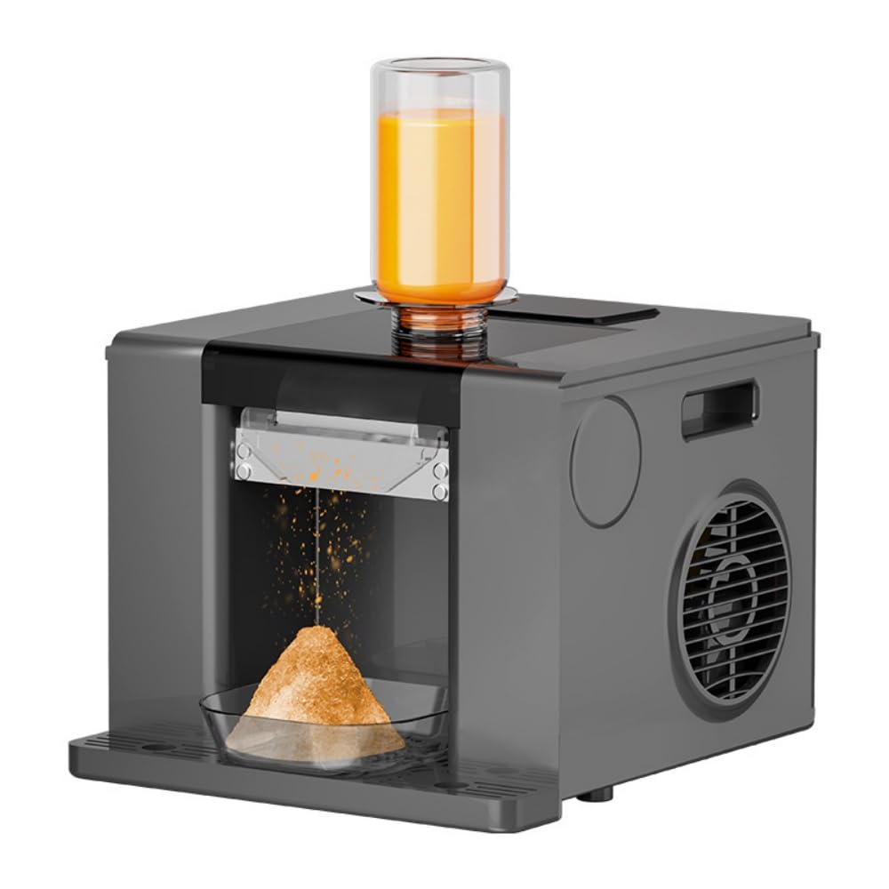 Rosoy スノーフレーク製氷機 ブラック Amazon.co.jp: TVTKE全自動スノーフレーク製氷機 かき氷機 空冷