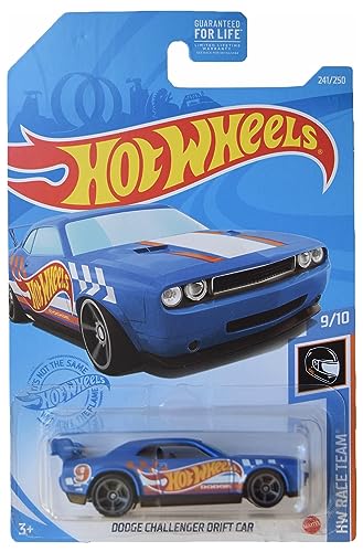 Hot Wheels Dodge Challenger Drift Car azul 1:64 miniatura 1