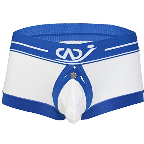 YiZYiF Men's Trunks Boxer Brief Buckled Pouch Shorts Underwear2