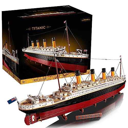 Titánico Conjunto de Construcción Modelo 9090 Piezas de Ladrillos Kits de Construcción de Gran...