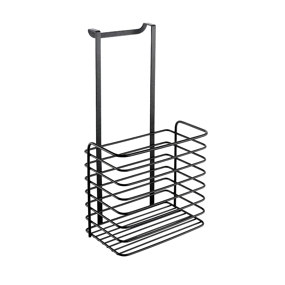 Metaltex Galileo Lava cesto alto en acier noir résistant à la rouille