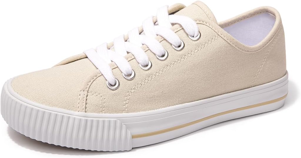 BENEKER Women’s Tennis Shoes,Lightweight Canvas Sneakers, Comfortable Fashion Sneakers for Women,Ladies Walking Shoes Casual Sneakers