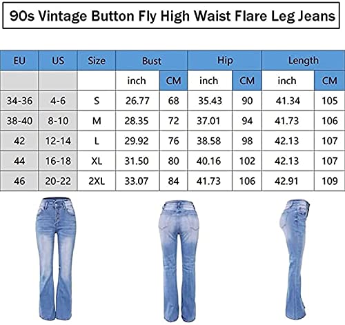 Jean flare extensible taille haute idéal pour vos sorties citadines rétro 90s