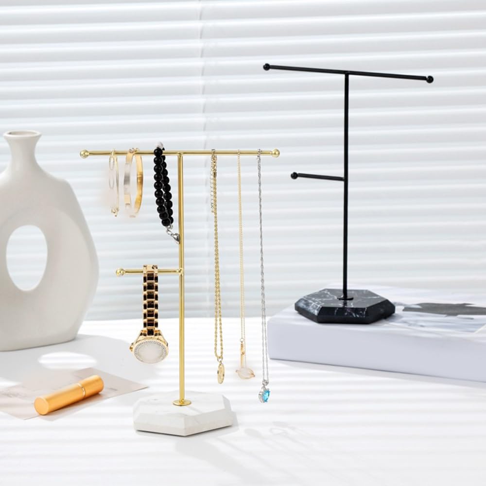 Armadi Adjustable Desktop Jewelry Organizer Stand for Necklaces