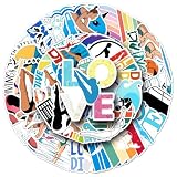 50 calcomanías de buceo para niños, adolescentes, adultos, niños y niñas, paquete de calcomanías de buceo para laptop, monopatín, equipaje, coche, bicicleta, taza, computadora, decoración de botella