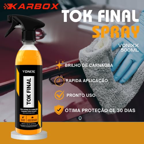 Kit Produto Estética Automotiva Vonixx Cera Tok Final Shampoo V