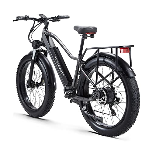 CEAYA Electric Bike,E Bike For Adults,48V 18AH Removable Massive Battery,26" x 4.0 Fat Tire Ebike, Shimano 8-Speed Snow Beach Mountain E-Bike - Image 4