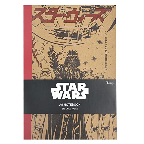 Cup of Tees Star Wars Darth Vadar Notizbuch, japanischer Stil, A5, mehrfarbig Cover