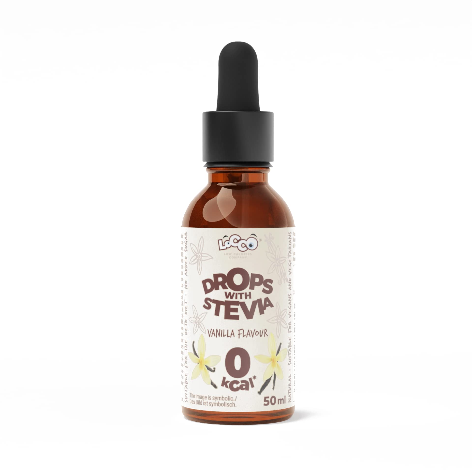 Sponsored Ad – Locco Flavoured and Sweetening Drops with Stevia | Vanilla | 0 Calorie | Preservative-Free | Keto Diet | Vegan | Diabetic Diet | Zero Sugar | 50 ml