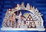  Deko-Geschenke-Shop Schwibbogen 3D + 2 Figuren Winterkinder Grau 43 x 30 cm Erzgebirge NEU 10614