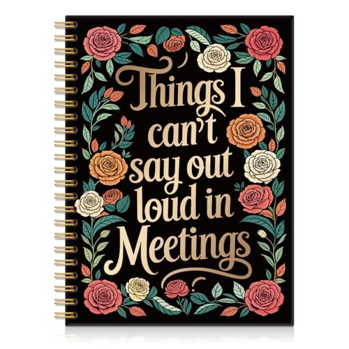 I Survived I Year of Working Here Hardcover 160 Pages Lined Spiral Notebooks, Funny Office Humor Journal for Coworker Boss Employee, Secret Santa Gifts, One Year Anniversary Present for Employee Boss